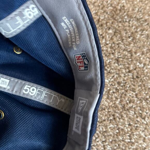 Denver Bronco's NFL hat football fitted SZ 7 59 Fifty Embroidered blue/orange - Picture 3 of 5